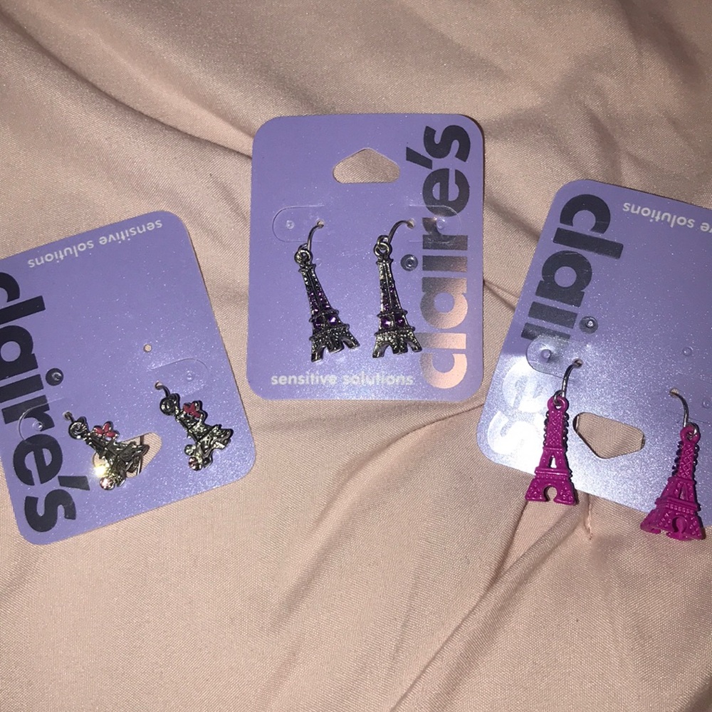 Claire’s Eiffel Tower earrings